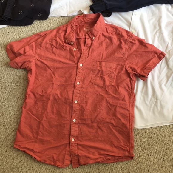J Crew Slim Salmon Short Sleeve (WORN ONCE) - Picture 1 of 3